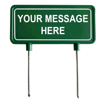 Custom Aluminum Fairway Signs - Any Message You Want