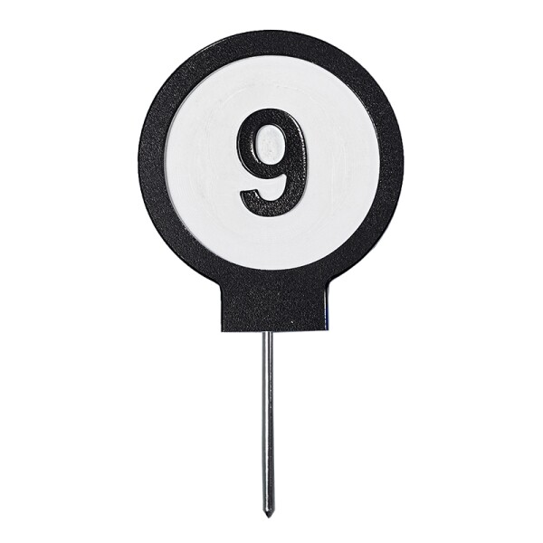 Image of Perma Core Plastic "9" numbered tee maker in white