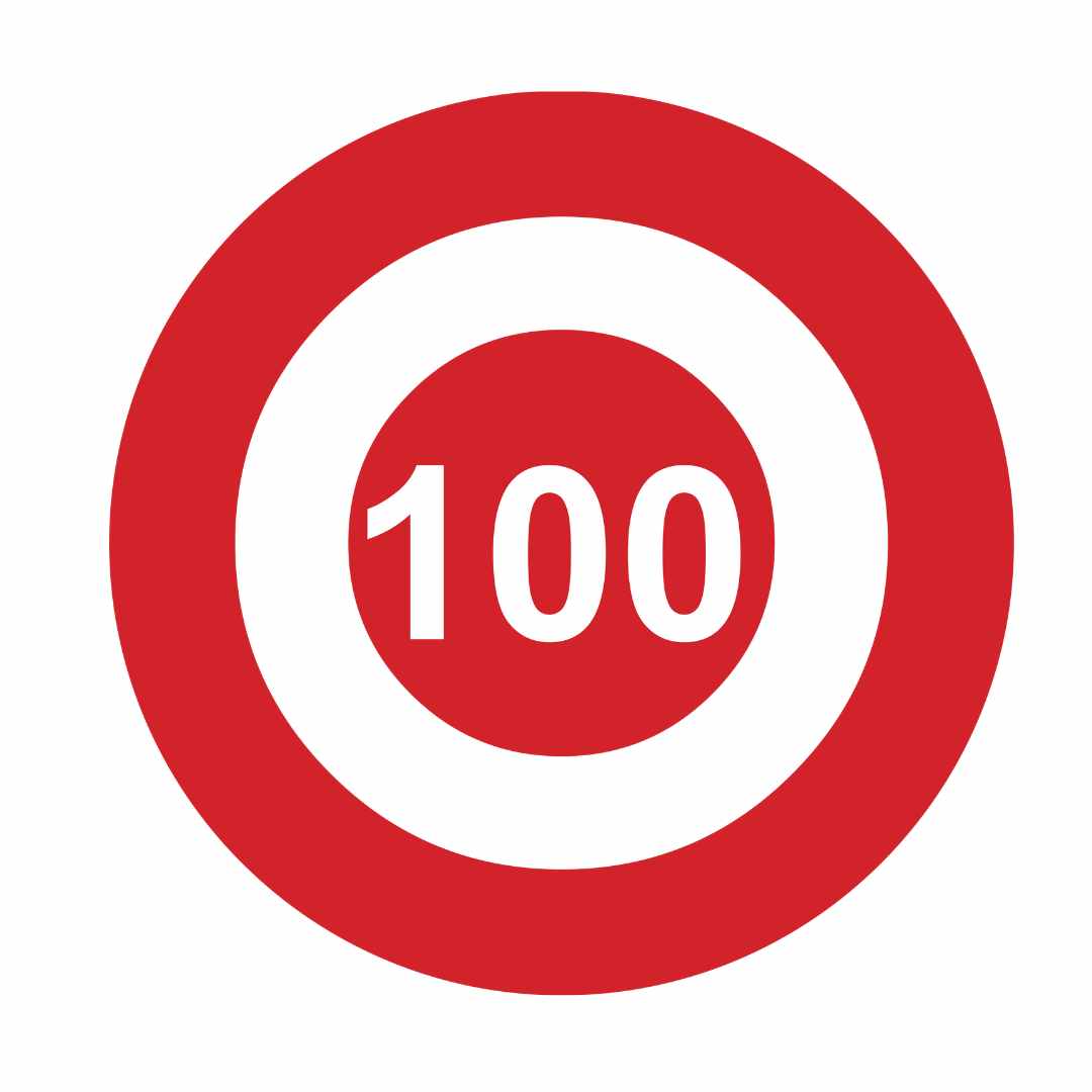 Bullseye Driving Range Yardage Targets - 100 Yards