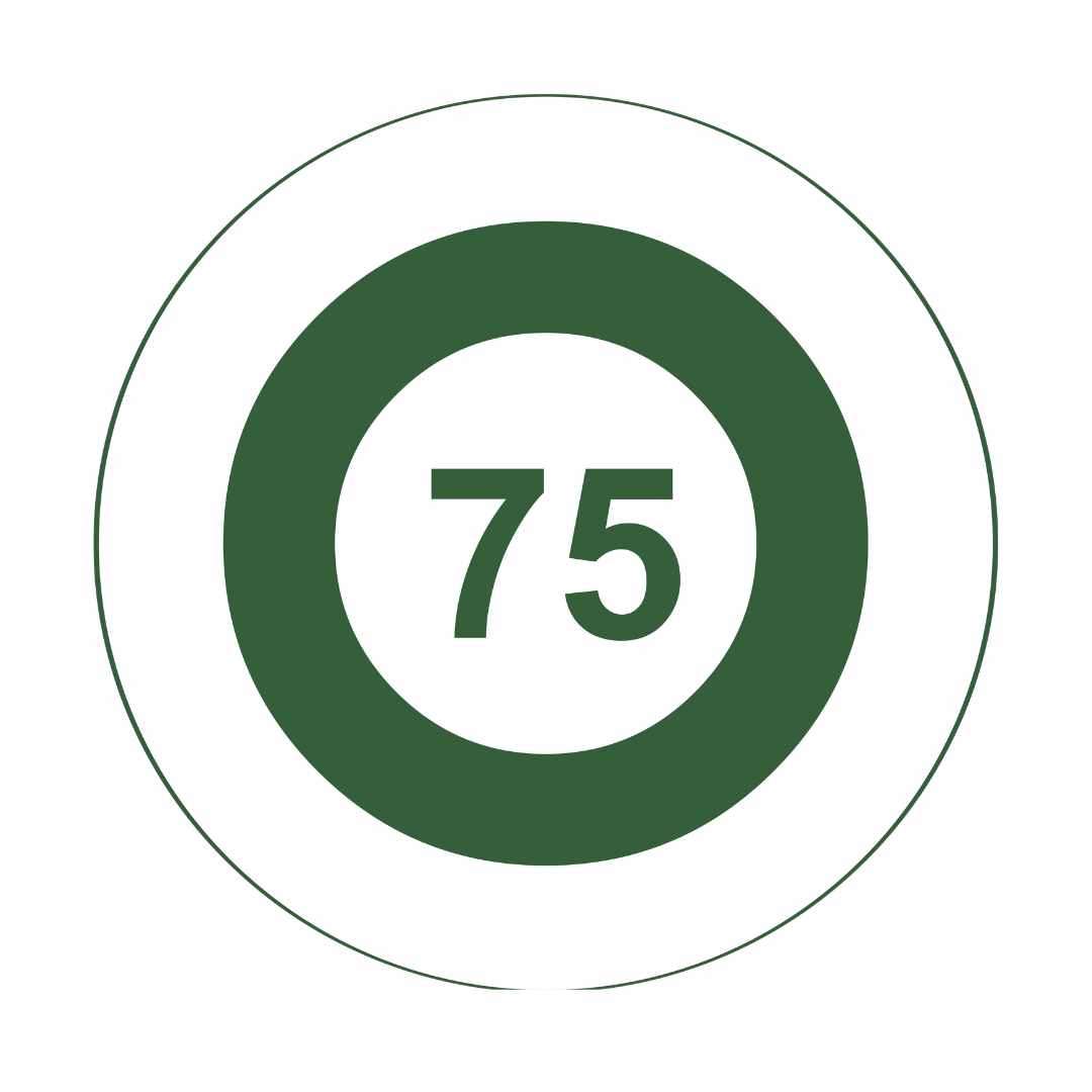 Bullseye Driving Range Yardage Targets - 75 Yards