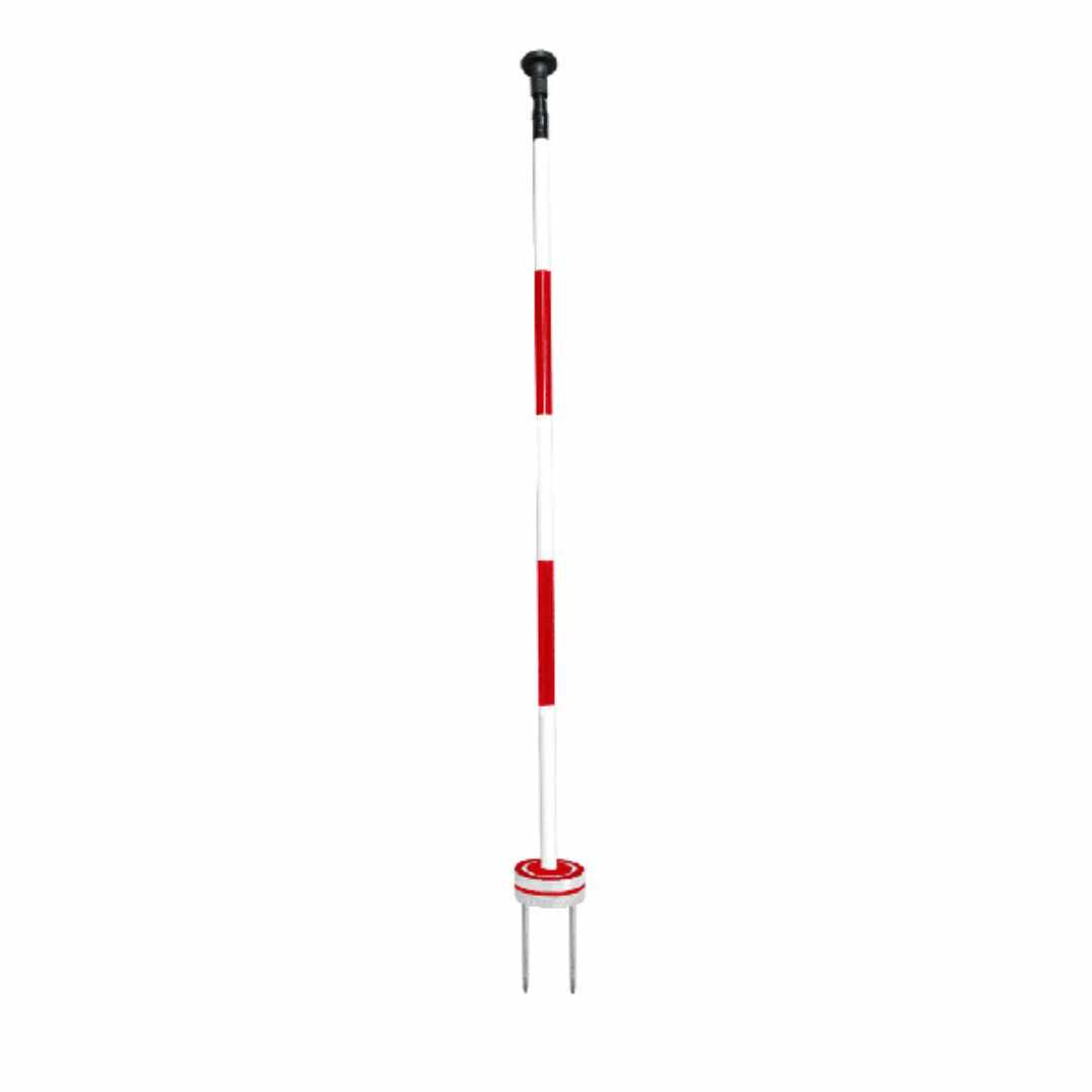 Premium Cupless Practice Green Markers - Red_White Stripe