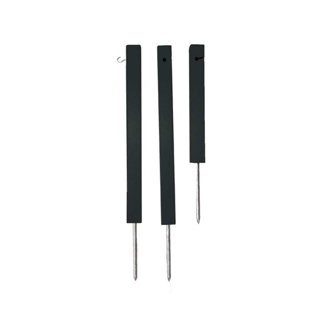 Recycled Plastic Lumber Rope Stake - Square Stake - Black