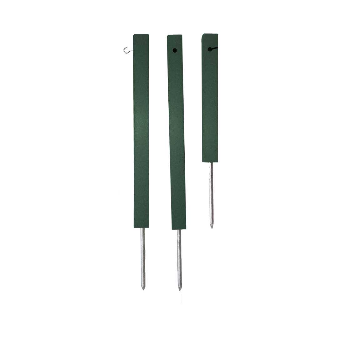 Recycled Plastic Lumber Rope Stake - Square Stake - Green