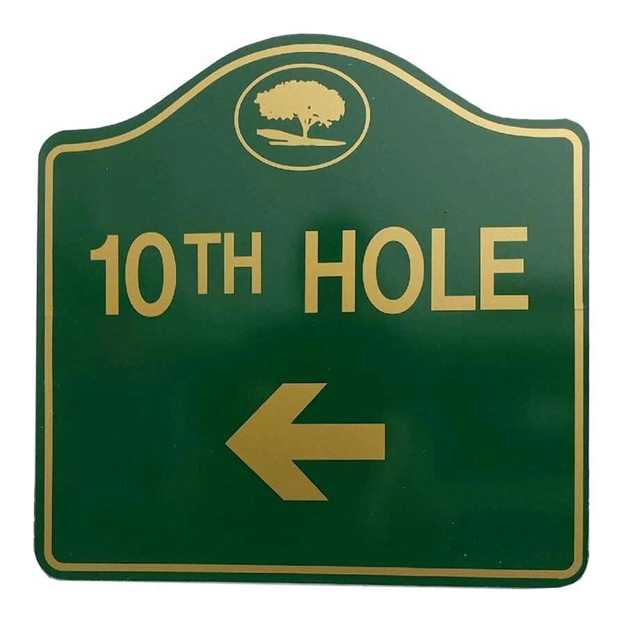 Par West Turf Custom Premium Curved Aluminum Course Signs