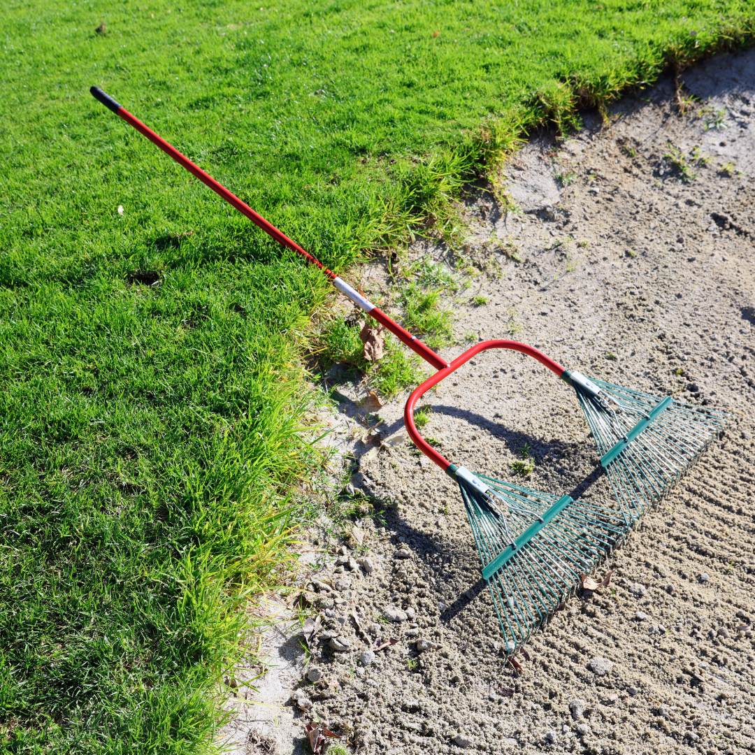 Dual Head Maintenance Rake in Bunker TLTDHR48