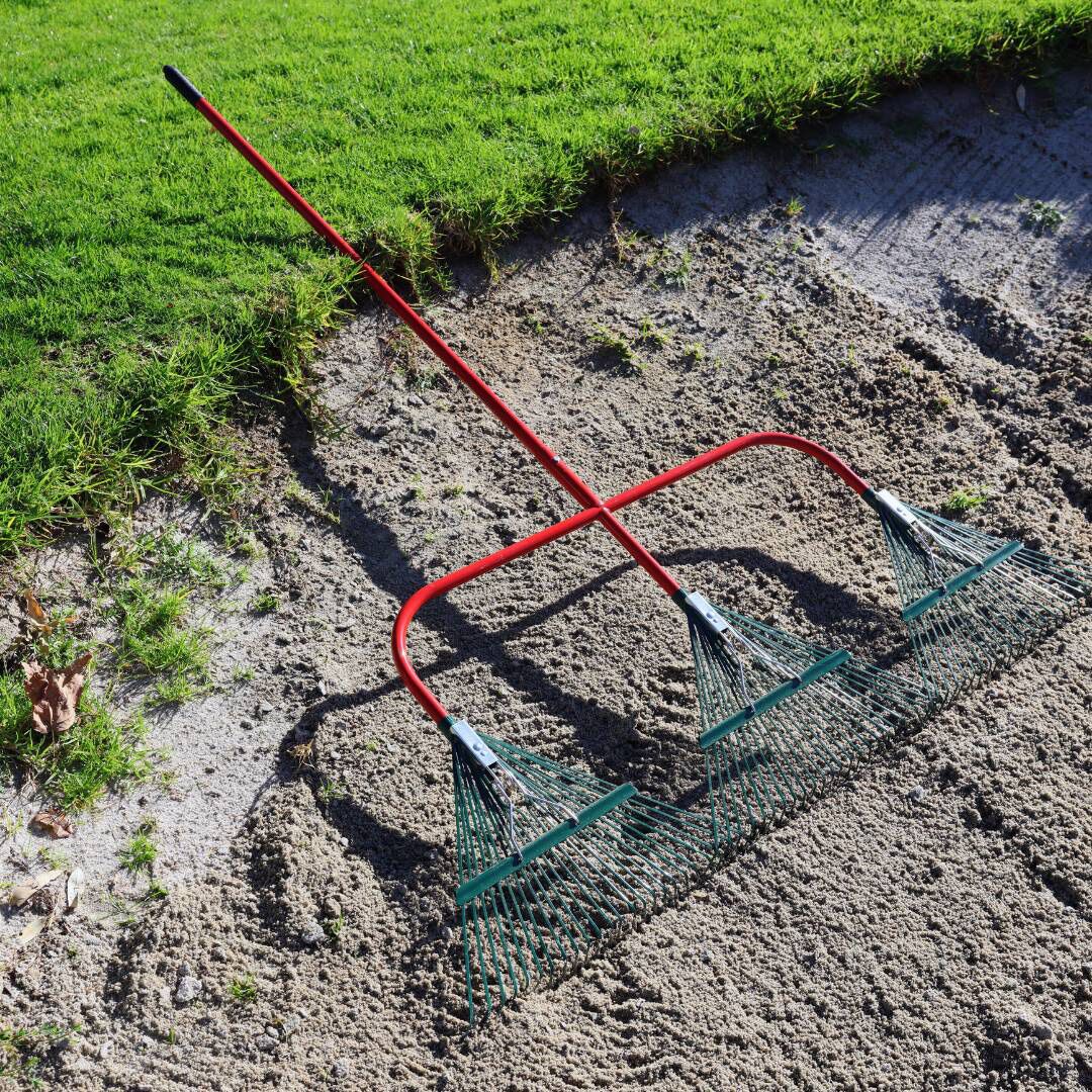 Tri Head Maintenance Rake in bunker TLTTHR72