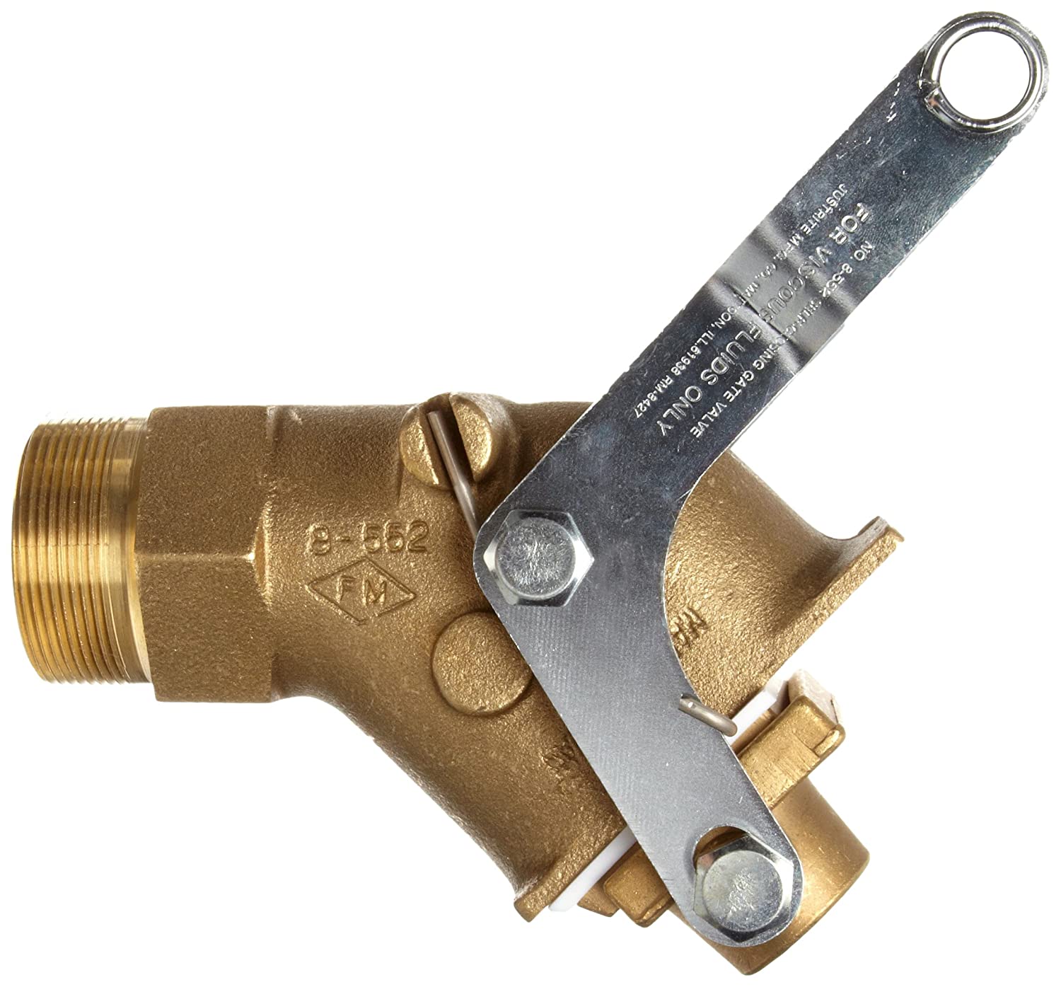 Brass Drum Gate Valve for Viscous Liquids, 2" - Image 2