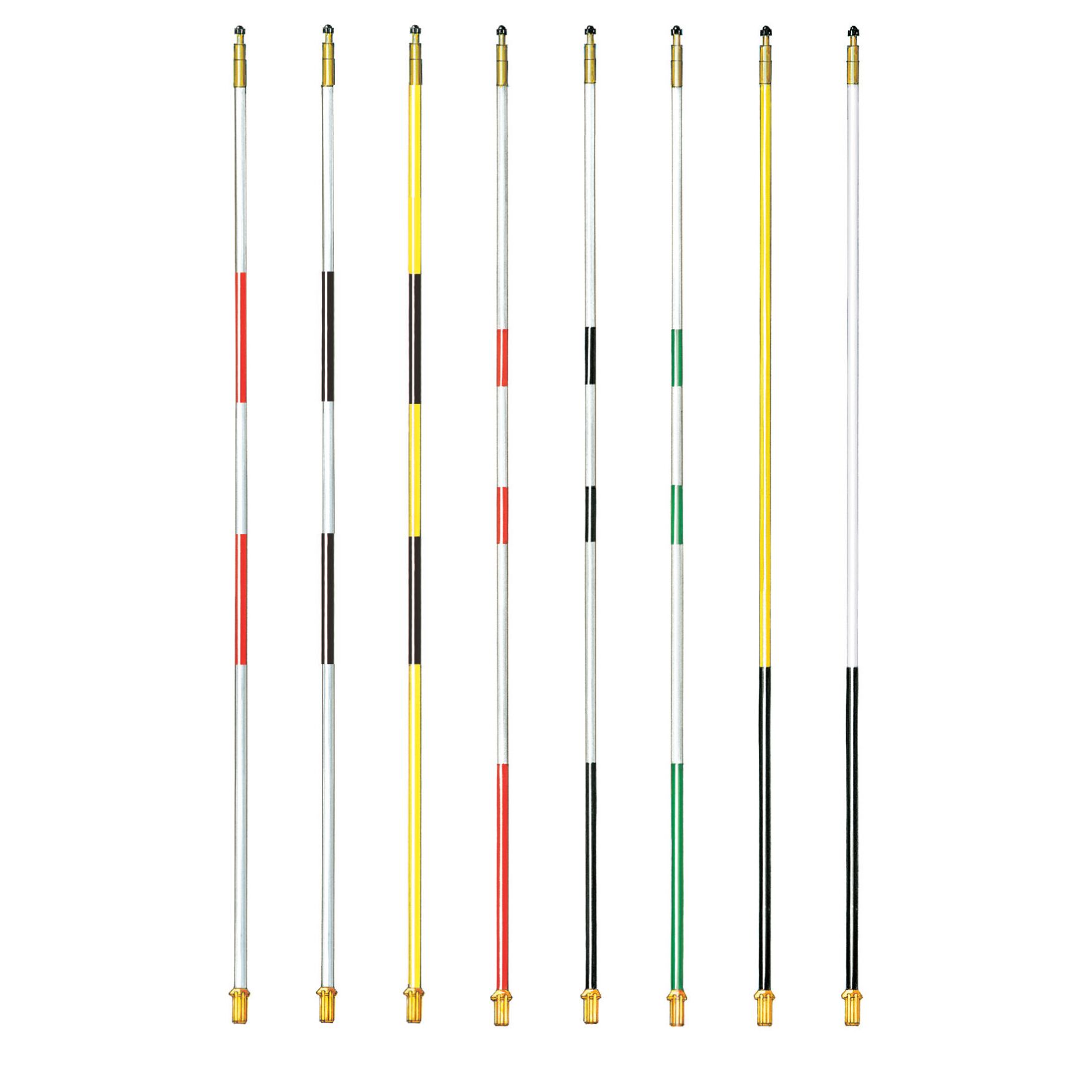 Par Aide Striped Flagsticks - Regulation - 1/2 inch